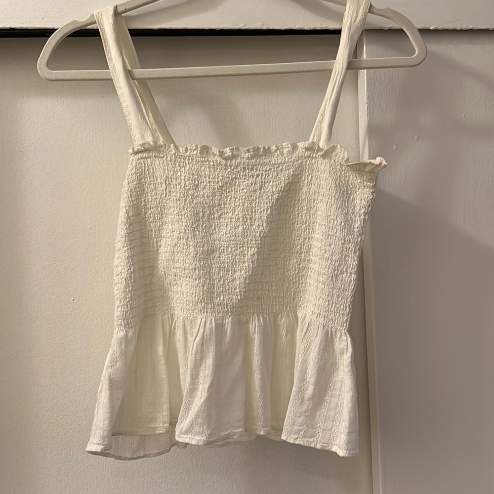 White crop top